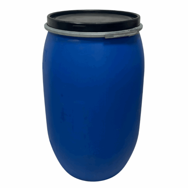 Bidone blu in plastica