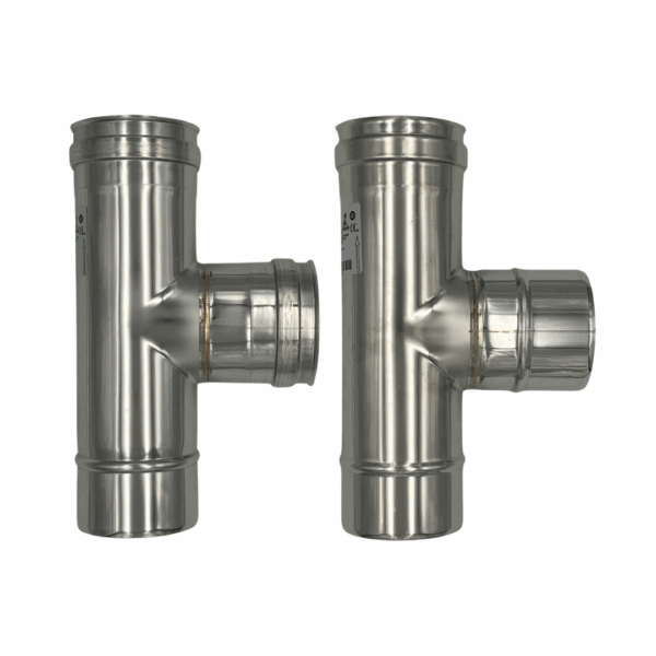 Raccordo a T inox monoparete