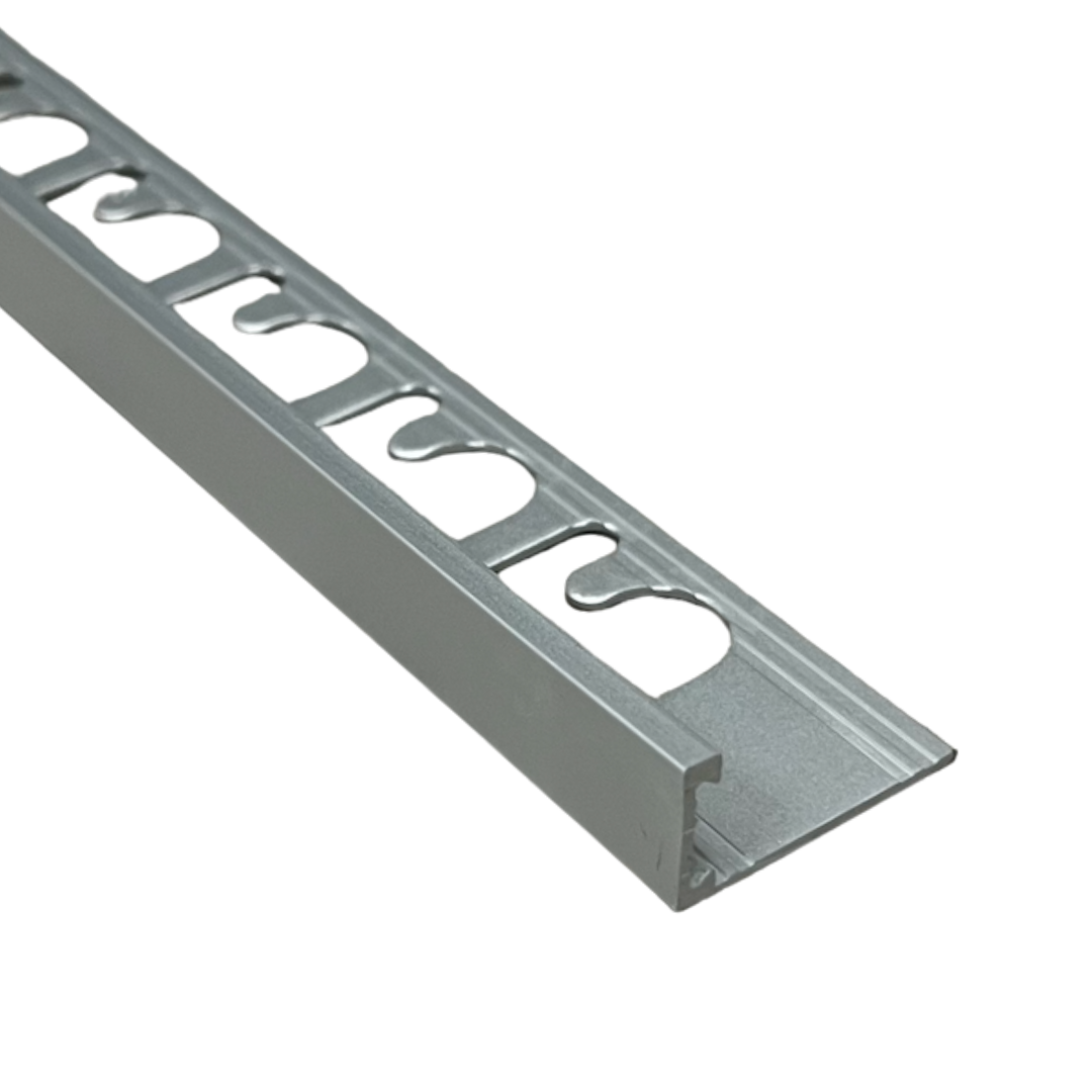 Profilo proterminal alluminio satinato