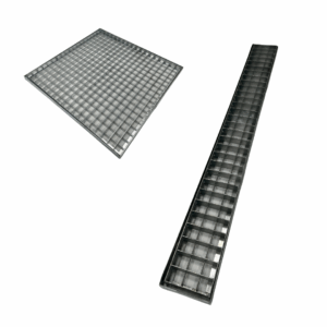 Griglia zincata con telaio